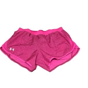 Under Armour Women's‎ HeatGear Running Athletic Shorts Hot Pink MD